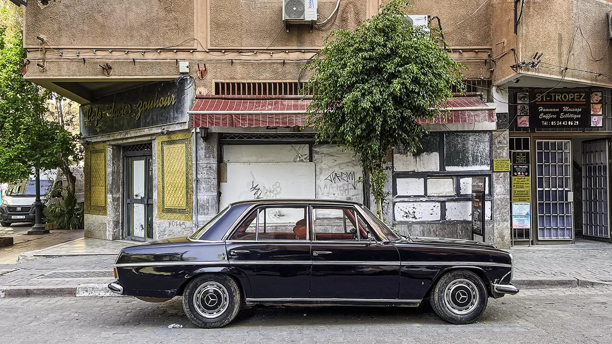 voiture vintage mercedes gueliz marrakech